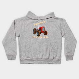 Mummy's tractor girl Kids Hoodie